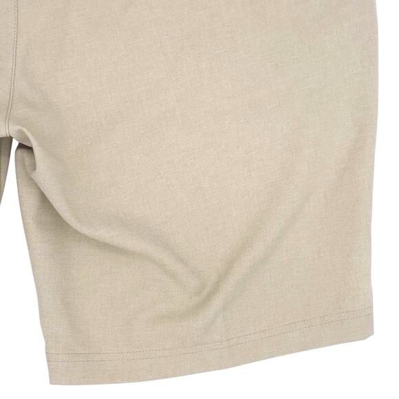 Pebble Beach Shorts Mens 38 Khaki Performance Golf Moisture Wicking Dry Luxe - Picture 12 of 12